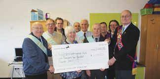 Buffaloes boost for children’s wards Buffaloes-cheque