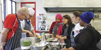 Cookery is a real mouthful for language students Cooking-and-conversation-is-on-the-menu
