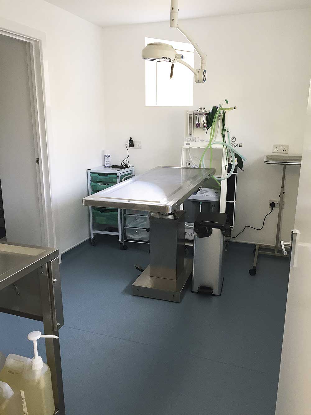 The new onsite spaying clinic