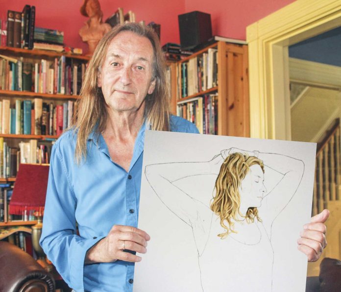 Jon-Corridan-with-latest-concert-drawing Jon-Corridan-with-latest-concert-drawing