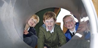 Central Park Play Space is now open! Children-from-Montpelier-Primary-School