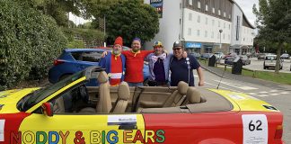 Gibraltar or bust for charity! Noddy Car