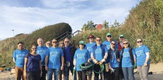 Volunteers turn out for the big beach clean Mount-Batten-1