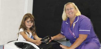 Youngsters can now drive their own special car at Derriford! Tesla-car-for-derriford