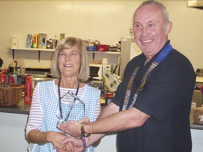 Hillary Wright with President Graham Hyde Hillary Wright with President Graham Hyde
