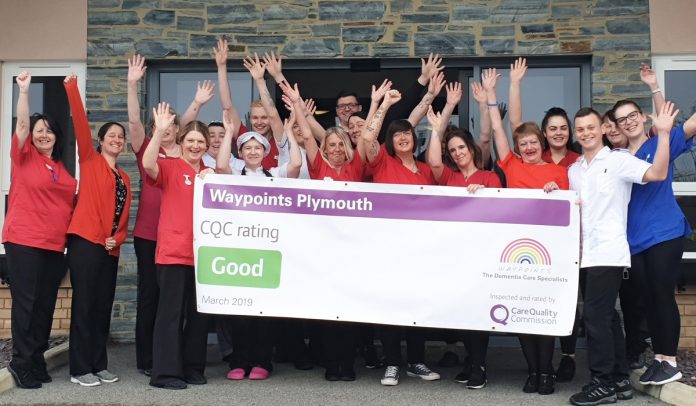 Waypoints Plymouth Celebrating Good CQC Rating 2 cropped