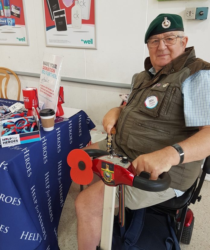 Help for Heroes veteran Derek Heape