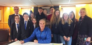 UN oceans advocate Lewis Pugh inspires Plymouth students
