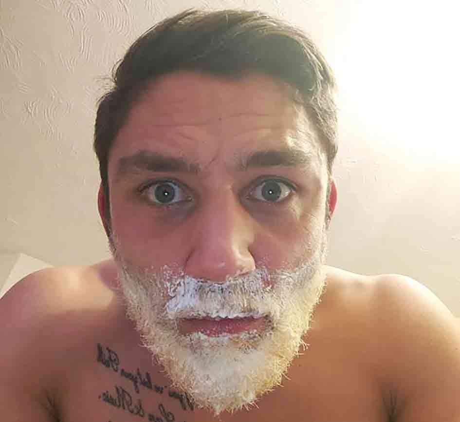 Ryan with his bleached beard