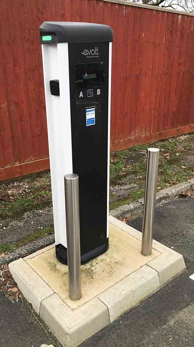 Electric vehicle charging point Electric vehicle charging point