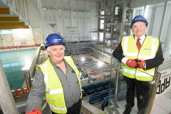 Councillor Tudor Evans and Councillor Pete Smith during their visit to the Plymouth Life Centre Councillor Tudor Evans and Councillor Pete Smith during their visit to the Plymouth Life Centre