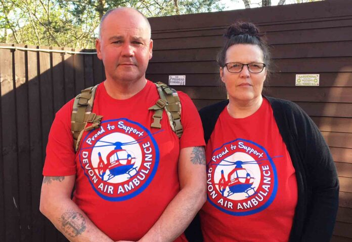 Steve Barber with his partner Karen Steve Barber with his partner Karen