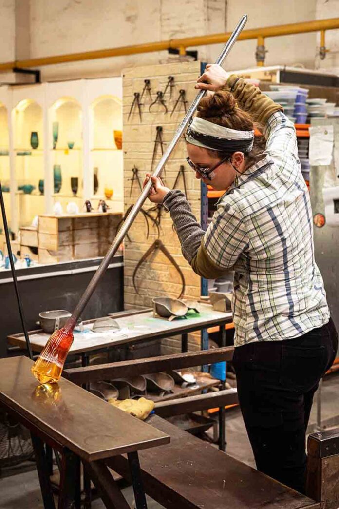 Teign Valley Glass studios. Image Credit: Vince Cutler, BA (Hons) Commercial Photography student Teign Valley Glass studios. Image Credit: Vince Cutler, BA (Hons) Commercial Photography student