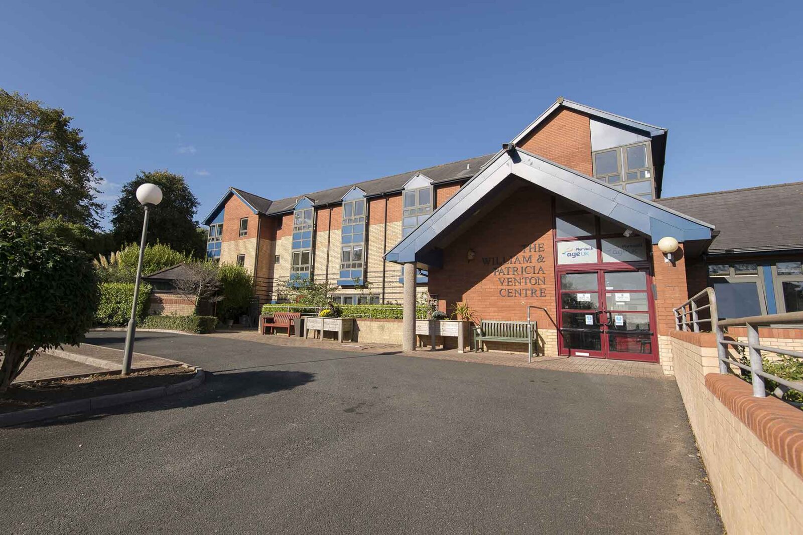 The exterior of the William and Patricia Venton Centre