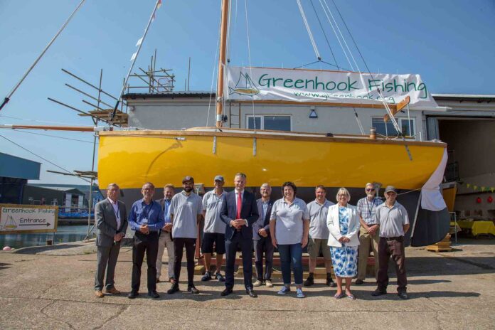 Plymouth Devonport and Sutton MP Luke Pollard (centre) was among the guests at the recent naming ceremony of the Geoffrey Rowe Plymouth Devonport and Sutton MP Luke Pollard (centre) was among the guests at the recent naming ceremony of the Geoffrey Rowe