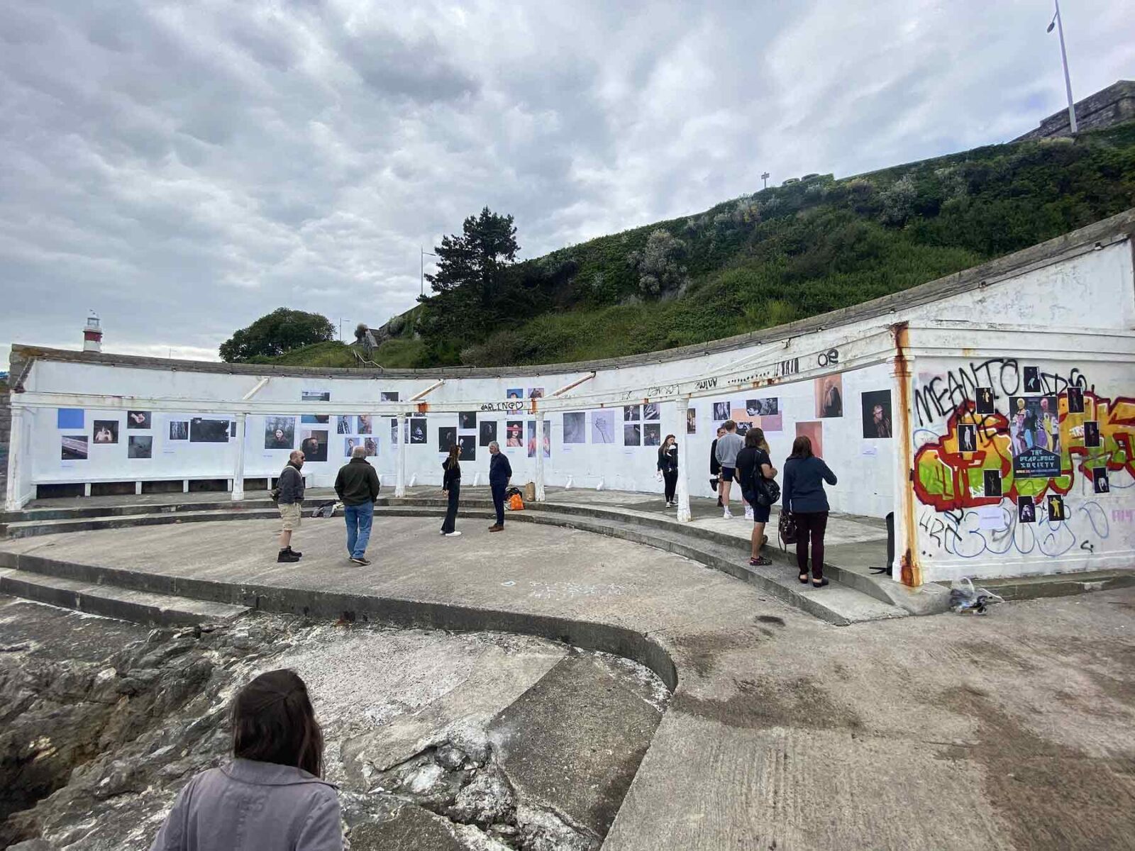 Work by University of Plymouth arts graduates on display on Plymouth Waterfront