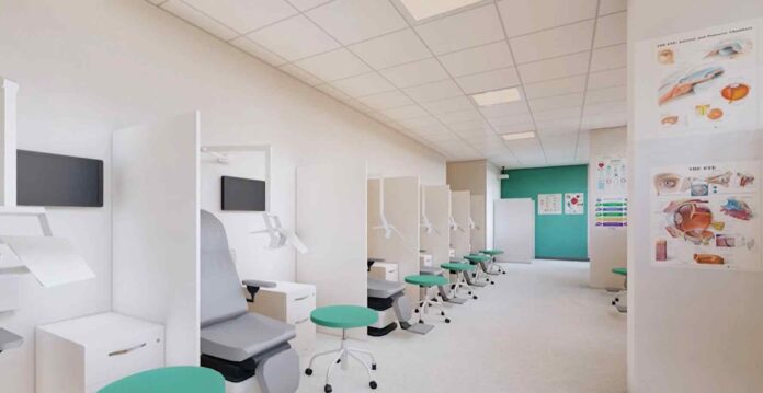 Artist’s impression of the Optometry Practice Suite Artist’s impression of the Optometry Practice Suite