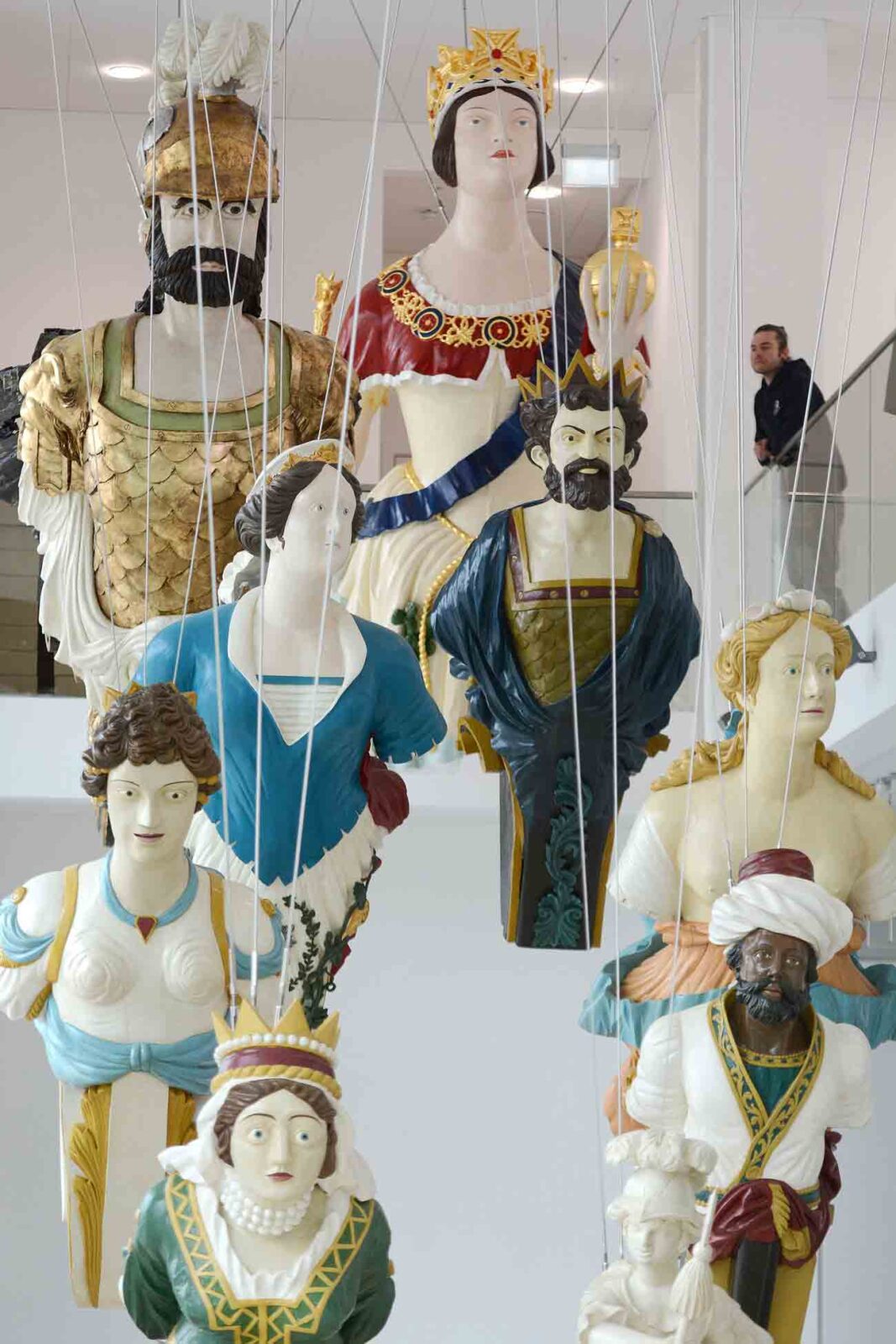 Award winning naval figureheads. Photo: Wayne Perry