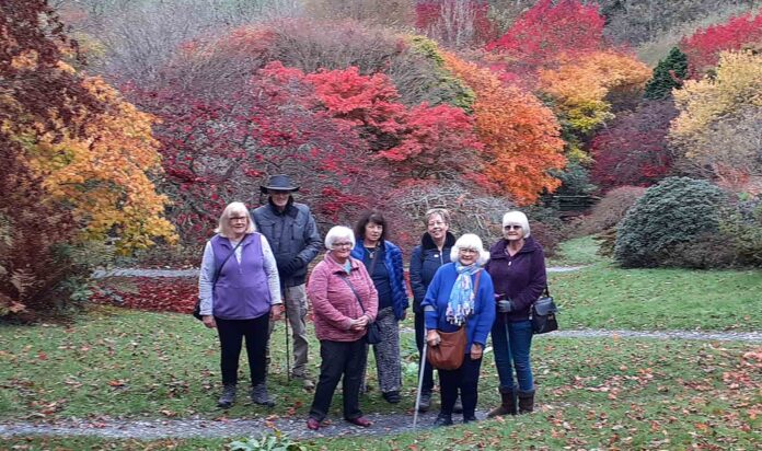 Members of the Garden Visits group enjoying The Garden House Members of the Garden Visits group enjoying The Garden House