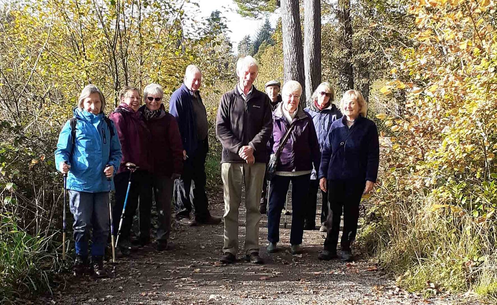 Moors Edge U3A members enjoying a country walk