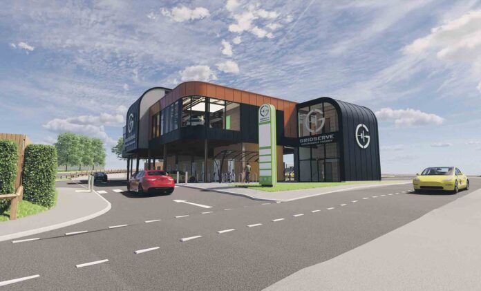 Artist’s impressions of the new electric forecourt in Outland Road Artist’s impressions of the new electric forecourt in Outland Road