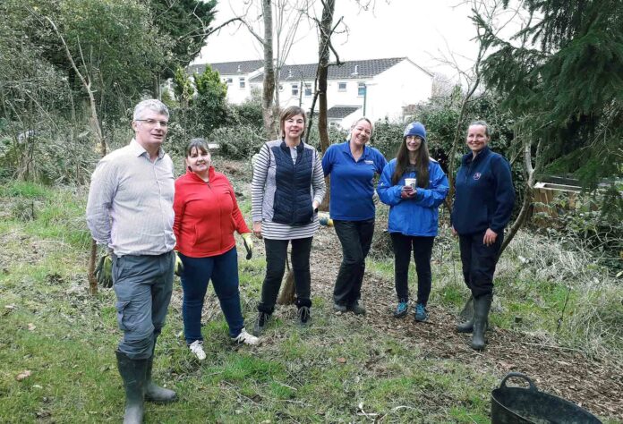 Lisa Dawson of Pioneers Project CIC (right) pictured with volunteers at the allotments Lisa Dawson of Pioneers Project CIC (right) pictured with volunteers at the allotments