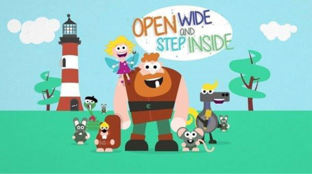open wide and step inside