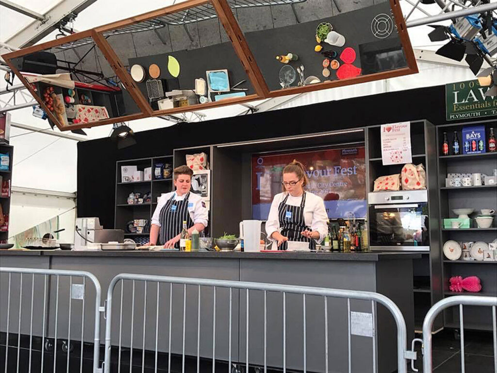 City College staff in the Cookery Theatre