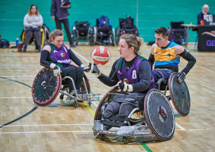 Faye in action with West Country Hawks. Photo: Anthony Hayton Faye in action with West Country Hawks. Photo: Anthony Hayton
