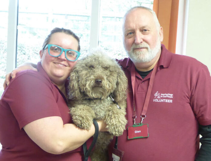 Hannah with her and hearing dog Nacho Moor’s Edge U3A