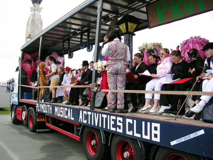 One of the many Lord Mayor’s Day PMAC floats in the procession One of the many Lord Mayor’s Day PMAC floats in the procession
