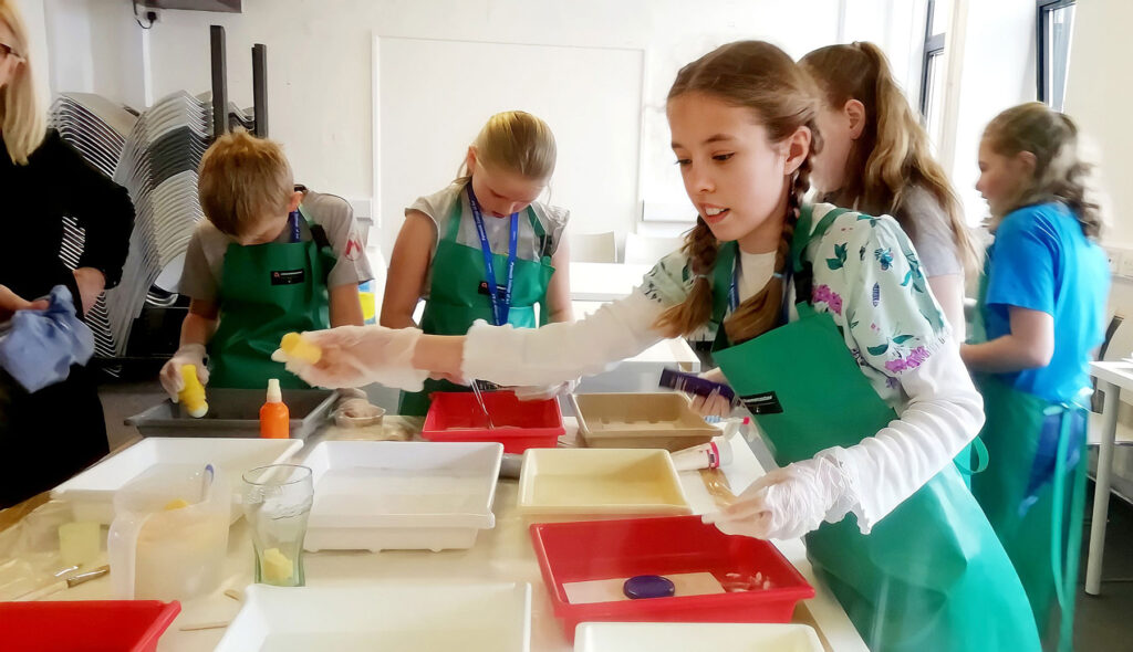 Young artists get busy at Plymouth College of Art