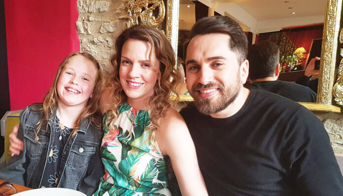 Lauren Packham with partner James and daughter Amber Lauren Packham with partner James and daughter Amber