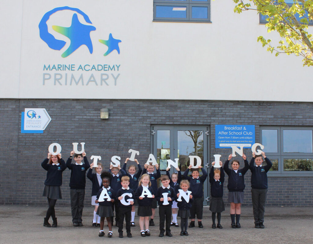 Marine Academy Primary Ofsted, outstanding award 2022