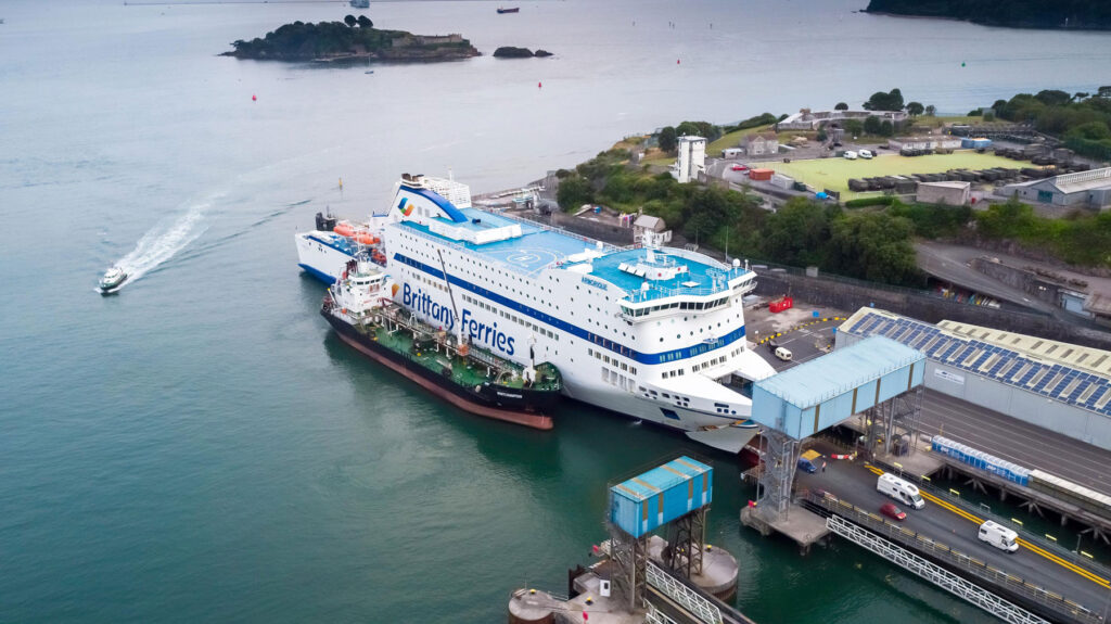 Brittany Ferries’ Amorique pictured at Millbay Docks