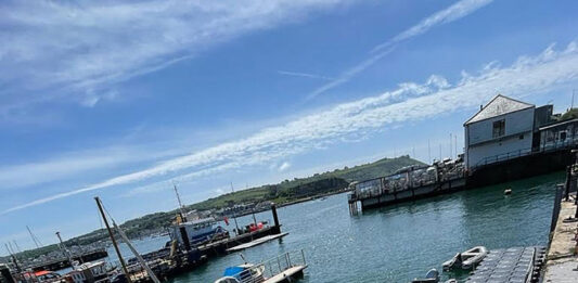 One of the new pontoons