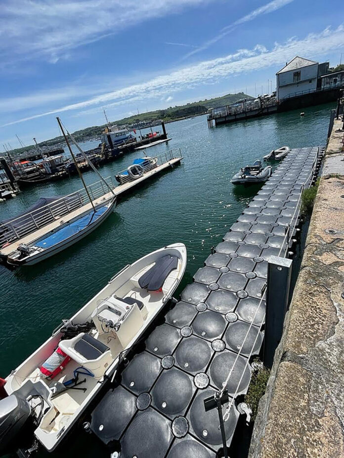 One of the new pontoons One of the new pontoons