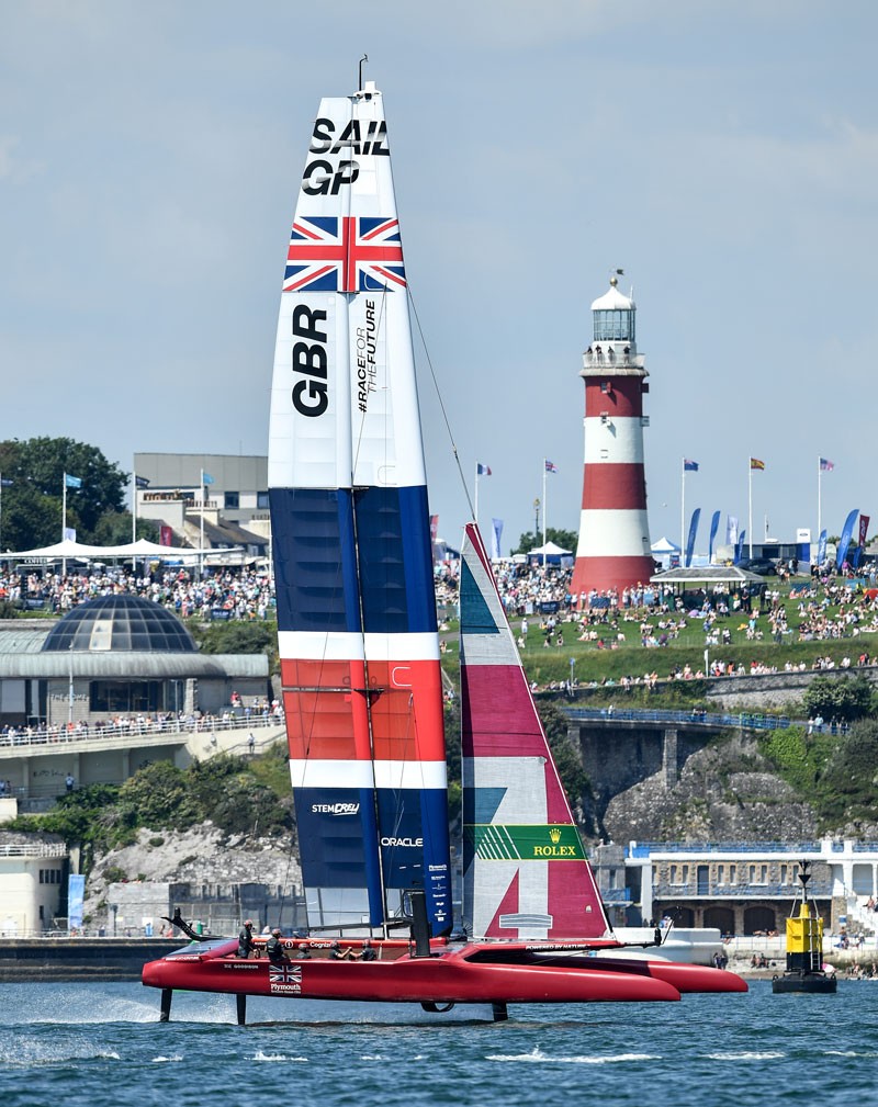 Huge crowds are expected at SailGP in July. Photo: Ricardo Pinto for SailGP