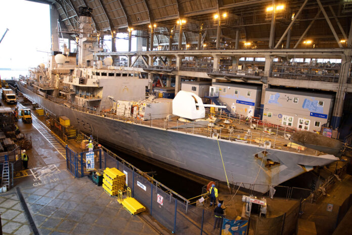HMS Argyll begins her post LIFEX upkeep HMS Argyll begins her post LIFEX upkeep