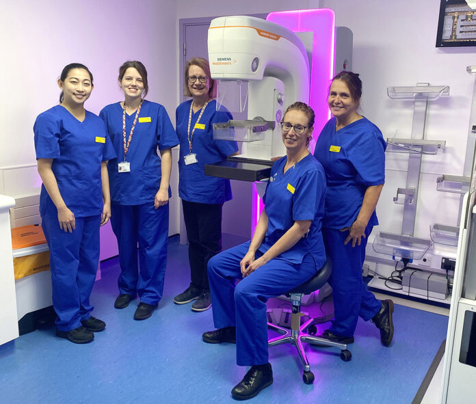 Members of the breast screening team Members of the breast screening team