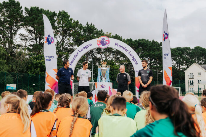 The Premier League Tour in Plymouth with Colin Bunney alongside formerArgyle skipper Gary Sawyer The Premier League Tour in Plymouth with Colin Bunney alongside formerArgyle skipper Gary Sawyer