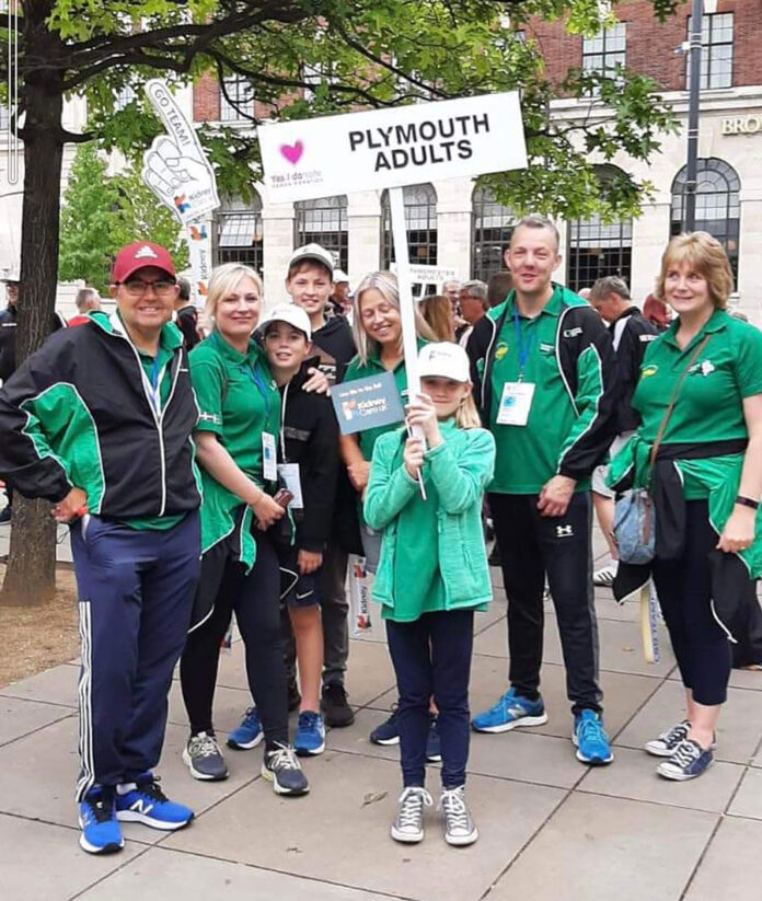 Members of the Transplant Games team from Plymouth Members of the Transplant Games team from Plymouth