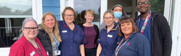 Representatives from the Neonatal Intensive Care Unit and Hearts Together charity...new partnership in place