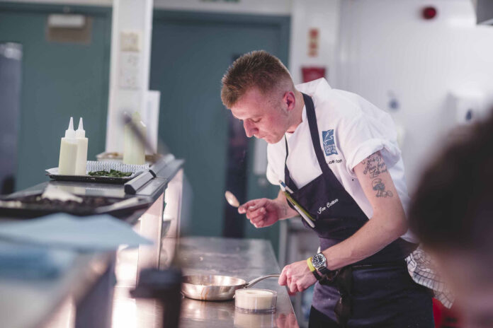 Boringdon Hall’s Joe Cotton at work Boringdon Hall’s Joe Cotton at work
