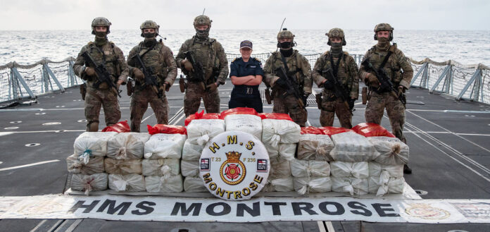 HMS-Montrose-Cdr-Thompson-and-Royal-Marines-with-one-of-the-many-drugs-hauls HMS-Montrose-Cdr-Thompson-and-Royal-Marines-with-one-of-the-many-drugs-hauls