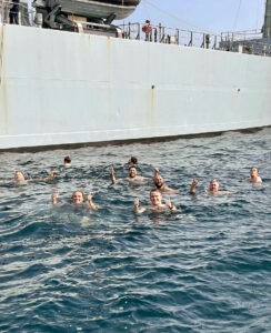 HMS-Scott-Crew-enjoy-Hands-to-bathe