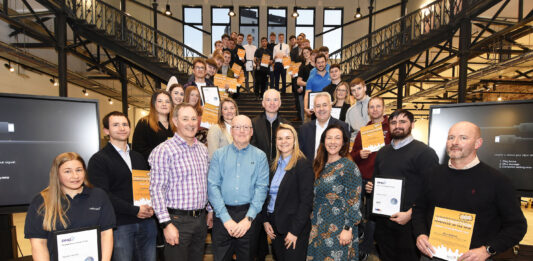 Winners and industry leaders at the awards ceremony