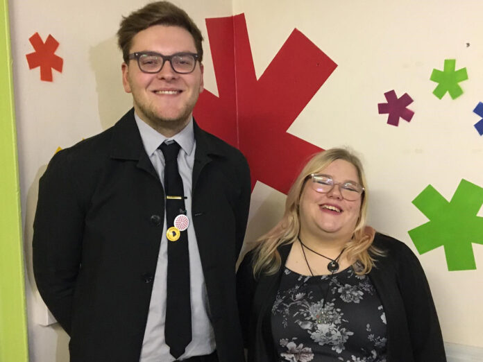 Care leavers Leo Dann and Shelby Walker who are campaigning for more support for care leavers Shelby and Leo...meeting with Government Minister