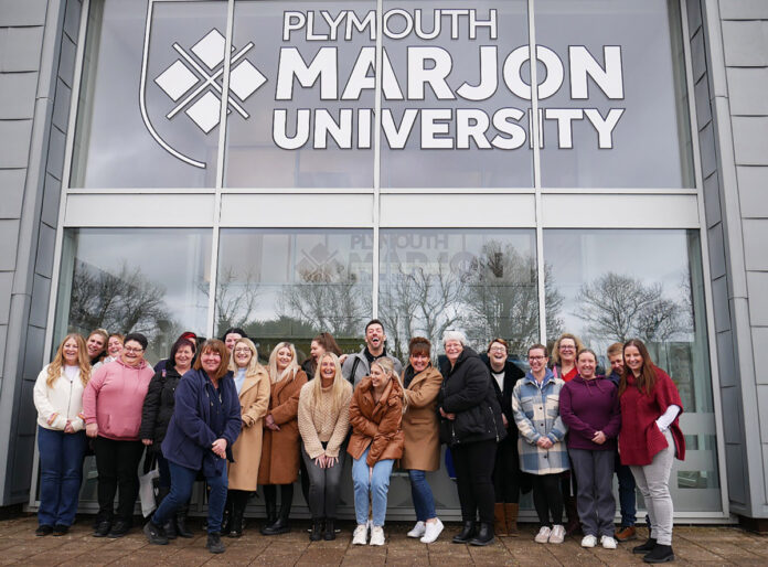 Marjon-health-students New marjon students outside univesity