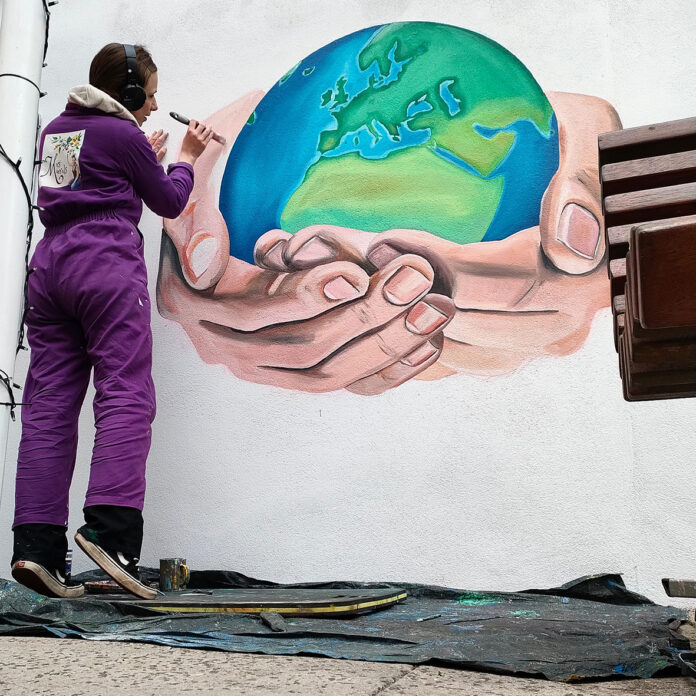 Mrs Murals and earth